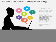 Social Media Communication Techniques And Strategy Powerpoint Template Social Media Communication Techniques And Strategy Powerpoint Template