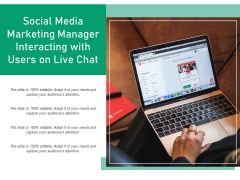 Social Media Marketing Manager Interacting With Users On Live Chat Ppt PowerPoint Presentation Infographics Graphic Tips PDF Social Media Marketing Manager Interacting With Users On Live Chat Ppt PowerPoint Presentation Infographics Graphic Tips PDF