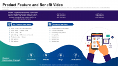 Social Video Advertising Playbook Product Feature And Benefit Video Ppt Model Visual Aids PDF