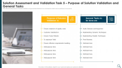 Solution Evaluation Criteria Assessment And Threat Impact Matrix Solution Assessment And Validation Task 5 Purpose Information PDF