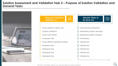 Solution Evaluation Criteria Assessment And Threat Impact Matrix Solution Assessment And Validation Task 5 Purpose Information PDF Solution Evaluation Criteria Assessment And Threat Impact Matrix Solution Assessment And Validation Task 5 Purpose Information PDF