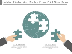 Solution Finding And Display Powerpoint Slide Rules Solution Finding And Display Powerpoint Slide Rules