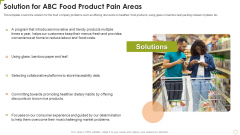 Solution For ABC Food Product Pain Areas Graphics PDF
