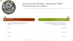 Solution For The Problem Options For Public Transportation Are Limited Ppt Ideas Show PDF