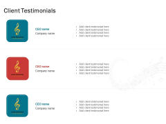 Sound Production Firm Agreement Proposal Client Testimonials Ppt Layouts Show PDF Sound Production Firm Agreement Proposal Client Testimonials Ppt Layouts Show PDF