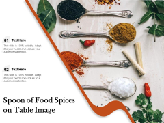 Spoon Of Food Spices On Table Image Ppt PowerPoint Presentation Diagram Images PDF Spoon Of Food Spices On Table Image Ppt PowerPoint Presentation Diagram Images PDF