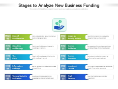 Stages To Analyze New Business Funding Ppt PowerPoint Presentation Styles Show PDF Stages To Analyze New Business Funding Ppt PowerPoint Presentation Styles Show PDF