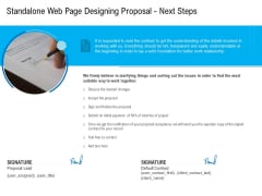 Standalone Web Page Designing Proposal Next Steps Ideas PDF Standalone Web Page Designing Proposal Next Steps Ideas PDF