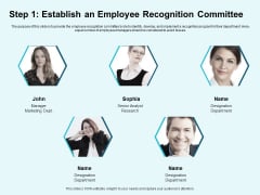 Star Performer Step 1 Establish An Employee Recognition Committee Mockup PDF