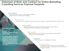 Statement Of Work And Contract For Online Marketing Consulting Services Proposal Template Ppt Infographics Templates PDF Statement Of Work And Contract For Online Marketing Consulting Services Proposal Template Ppt Infographics Templates PDF