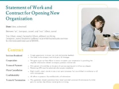 Statement Of Work And Contract For Opening New Organization Ppt PowerPoint Presentation Ideas Skills PDF Statement Of Work And Contract For Opening New Organization Ppt PowerPoint Presentation Ideas Skills PDF
