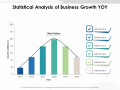 Statistical Analysis Of Business Growth Yoy Ppt PowerPoint Presentation Layouts Templates PDF Statistical Analysis Of Business Growth Yoy Ppt PowerPoint Presentation Layouts Templates PDF