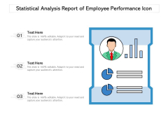 Statistical Analysis Report Of Employee Performance Icon Ppt PowerPoint Presentation File Gridlines PDF