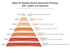 Steps For Building Brand Awareness Strategy With Loyalty And Selection Ppt PowerPoint Presentation Gallery Graphic Images PDF Steps For Building Brand Awareness Strategy With Loyalty And Selection Ppt PowerPoint Presentation Gallery Graphic Images PDF