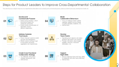 Steps For Product Leaders To Improve Cross-Departmental Collaboration Inspiration PDF Steps For Product Leaders To Improve Cross-Departmental Collaboration Inspiration PDF