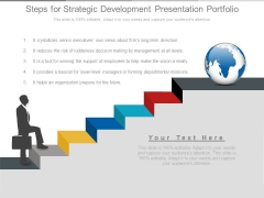 Steps For Strategic Development Presentation Portfolio Steps For Strategic Development Presentation Portfolio