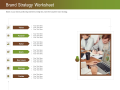 Steps For Successful Brand Building Process Brand Strategy Worksheet Introduction PDF