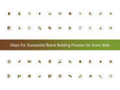 Steps For Successful Brand Building Process For Icons Slide Icons PDF