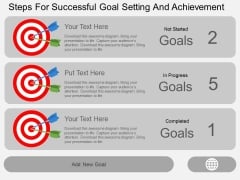 Steps For Successful Goal Setting And Achievement Powerpoint Template Steps For Successful Goal Setting And Achievement Powerpoint Template