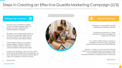 Steps In Creating An Effective Guerilla Marketing Campaign Gap Categories Of Offline Promotion Methods Graphics PDF Steps In Creating An Effective Guerilla Marketing Campaign Gap Categories Of Offline Promotion Methods Graphics PDF