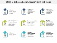 Steps To Enhance Communication Skills With Icons Ppt PowerPoint Presentation Gallery Layouts Steps To Enhance Communication Skills With Icons Ppt PowerPoint Presentation Gallery Layouts