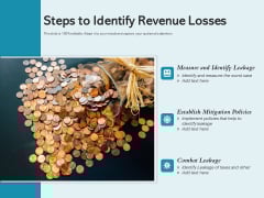 Steps To Identify Revenue Losses Ppt PowerPoint Presentation Inspiration Guide PDF Steps To Identify Revenue Losses Ppt PowerPoint Presentation Inspiration Guide PDF