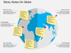 Sticky Notes On Globe Powerpoint Templates Sticky Notes On Globe Powerpoint Templates