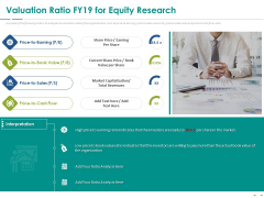 Stock Market Research Report Valuation Ratio FY19 For Equity Research Ppt PowerPoint Presentation Model Background Images PDF