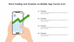 Stock Trading And Analysis On Mobile App Vector Icon Sample PDF