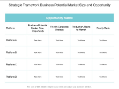Strategic Framework Business Potential Market Size And Opportunity Ppt PowerPoint Presentation Gallery Graphics Download Strategic Framework Business Potential Market Size And Opportunity Ppt PowerPoint Presentation Gallery Graphics Download