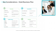 Strategic Plan Of Hospital Industry Key Considerations Hotel Business Plan Designs PDF