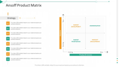 Strategic Planning Needs Evaluation Ansoff Product Matrix Ppt Summary Brochure PDF Strategic Planning Needs Evaluation Ansoff Product Matrix Ppt Summary Brochure PDF