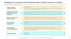 Strategies For Increasing Customer Retention Rate In CNN E Commerce Company Topics PDF Strategies For Increasing Customer Retention Rate In CNN E Commerce Company Topics PDF