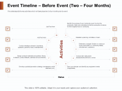 Strategies For Organizing Events Event Timeline Before Event Two Four Months Ppt File Gridlines PDF Strategies For Organizing Events Event Timeline Before Event Two Four Months Ppt File Gridlines PDF