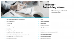 Strategies Improving Corporate Culture Checklist Embedding Values Portrait PDF Strategies Improving Corporate Culture Checklist Embedding Values Portrait PDF