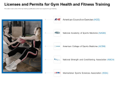 Strategies To Enter Physical Fitness Club Business Licenses And Permits For Gym Health And Fitness Training Icons PDF Strategies To Enter Physical Fitness Club Business Licenses And Permits For Gym Health And Fitness Training Icons PDF