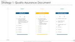 Strategy 1 Quality Assurance Document Microsoft PDF
