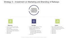 Strategy 3 Investment On Marketing And Branding Of Railways Infographics PDF Strategy 3 Investment On Marketing And Branding Of Railways Infographics PDF