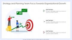 Strategy And Planning Team Focus Towards Organizational Growth Brochure PDF Strategy And Planning Team Focus Towards Organizational Growth Brochure PDF