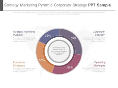 Strategy Marketing Pyramid Corporate Strategy Ppt Sample