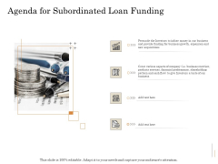 Subordinated Loan Funding Agenda For Subordinated Loan Funding Ppt Icon Background Image PDF Subordinated Loan Funding Agenda For Subordinated Loan Funding Ppt Icon Background Image PDF