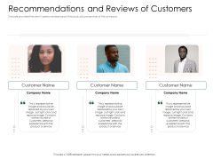 Substitute Financing Pitch Deck Recommendations And Reviews Of Customers Formats PDF Substitute Financing Pitch Deck Recommendations And Reviews Of Customers Formats PDF