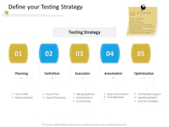 Successful Mobile Strategies For Business Define Your Testing Strategy Background PDF