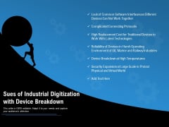 Sues Of Industrial Digitization With Device Breakdown Ppt PowerPoint Presentation Outline Professional Sues Of Industrial Digitization With Device Breakdown Ppt PowerPoint Presentation Outline Professional