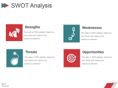 swot analysis powerpoint templates backgrounds presentation slides