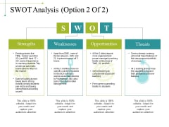 Swot Analysis Template 2 Ppt PowerPoint Presentation Layouts Guide Swot Analysis Template 2 Ppt PowerPoint Presentation Layouts Guide