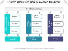 System Stack With Communication Hardware Ppt PowerPoint Presentation Pictures Images PDF