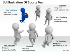 Sales Concepts 3d Illustration Of Sports Team Character Modeling Sales Concepts 3d Illustration Of Sports Team Character Modeling