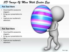 Sales Concepts 3d Image Of Man With Easter Egg Characters Sales Concepts 3d Image Of Man With Easter Egg Characters