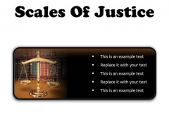 Scales Of Justice Law PowerPoint Presentation Slides R